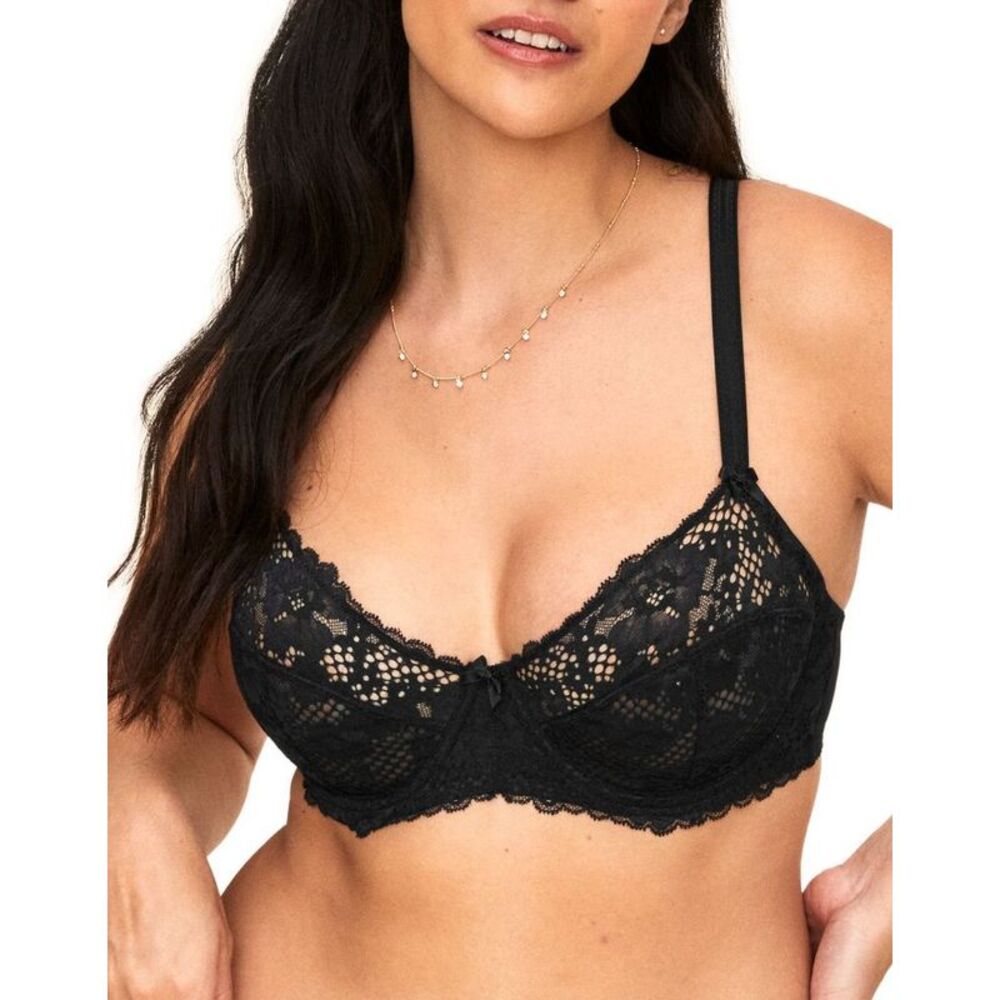 Adore Me Women's Cinthia Full Coverage Bra 46DD / Jet Black